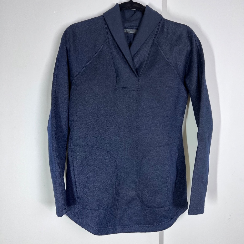 Prana Ziller‎ Tunic, Nautical (Navy), XS, NWT, wool blend, long sleeves, pockets - Picture 15 of 16